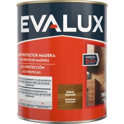 Lasur à base de água satinado nogal 750 ml Evalux