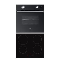 Pack forno e placa de indução 4 zonas Cooke & Lewis