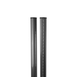 Poste redondo rack 48mm x 1300mm cor cinza