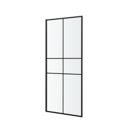 Resguardo de duche fixo preto nate Izza 70cm