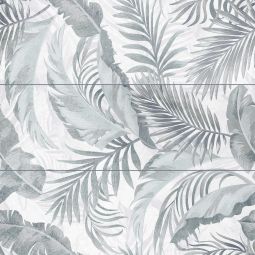 Azulejo cerâmico Konkrete Folhas 20x60cm Goodhome