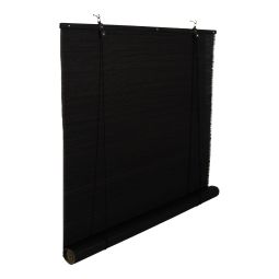 Persiana de rolo Akapa Blind bambu preto 120x180cm