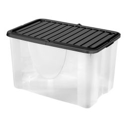 Caixa de plástico com tampa 58 l 57,3 x 39 x 35,3 cm