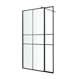 Resguardo de duche italian 90&30cm tt/al/ng 6mm Izza