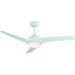 Ventoinha De Teto Com Luz Venias 3 Lâminas 132 Cm Branco