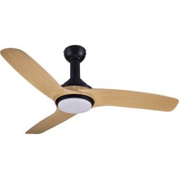 Ventoinha De Teto Com Luz Hormias Dc 3 Lâminas 132 Cm Madeira