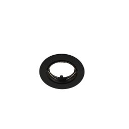 Aro para foco downlight embutido redondo preto Cooke & Lewis