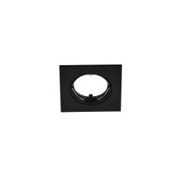 Aro para foco downlight embutido quadrado preto Cooke & Lewis