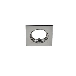 Aro para foco downlight embutido quadrado cromado Cooke & Lewis