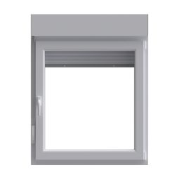 Janela em pvc oscilobatente com Persiana direita 117x80 cm