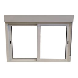 Janela aluminio de correr com persiana 116x150