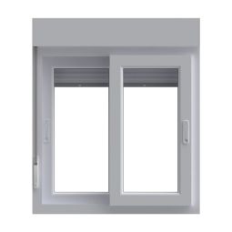 Janela pvc de correr com Persiana branca 117x100 cm