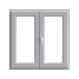 Janela em pvc oscilobatente ranca direita 100x100 cm