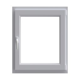 Janela em pvc oscilobatente branca direita 100x80 cm