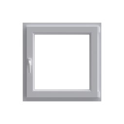 Janela em pvc oscilobatente branca direita 80x80 cm