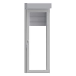 Porta Janela pvc prat branco com persiana 2170x90 direita
