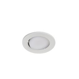 Pack 3 downlights embutidos led brancos reguláveis orientáveis Cooke & Lewis