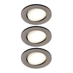 Conjunto de 3 projetores LED de encastrar ajustáveis com 3350 lúmenes
