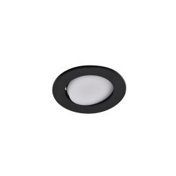 Pack 3 downlights embutidos led pretos reguláveis orientáveis Cooke & Lewis