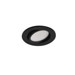 Downlight embutido led preto regulável orientável Cooke & Lewis