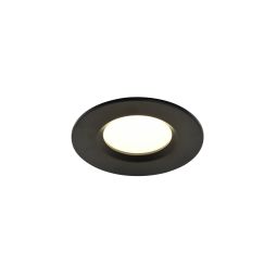 Downlight embutido led interior preto Cooke & Lewis