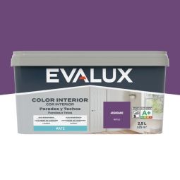 Tinta Interiores Mirtilo 2,5 L Evalux