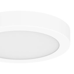 Plafon led redondo metálico branco AiUS 21,5cm Cooke & Lewis