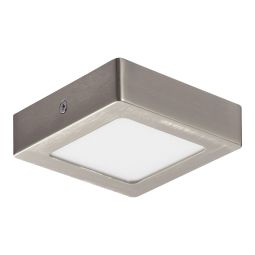 Plafon led Hestia quadrado metálico cromado 11,5cm Cooke & Lewis