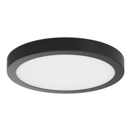Plafon led redondo metálico preto 30cm Cooke & Lewis