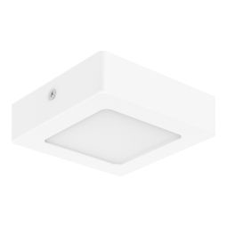 Plafon led Hestia quadrado metálico branco 11,5cm Cooke & Lewis