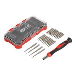 Set 25 chaves de fendas e pontas de precisão Forge Steel
