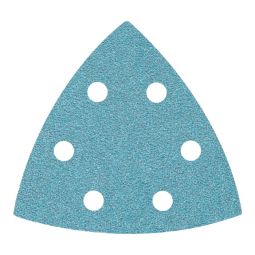 5 folhas de lixa delta antiobstrução grão 120 93mm