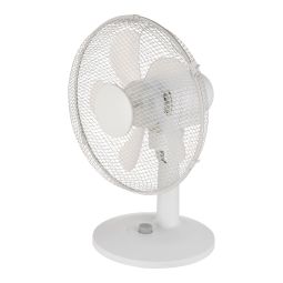Ventoinha de secretária branca 28cm