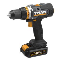 Berbequim aparafusador 18V com 2 baterias de 2Ah Titan