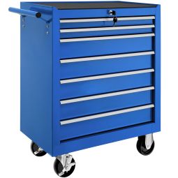 Carrinho de ferramentas com gavetas e bloqueio central 69x33x79cm