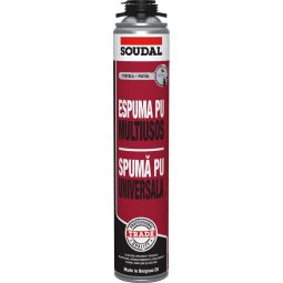 ESPUMA POLIURETANO MULTI-USOS (PISTOLA) SOUDAL 750 ml