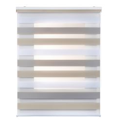 Storesdeco|estore de rolo dia/noite duplo em tecido tricolor, 140 x 180 cm