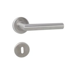 Puxador em aço inoxidável com fechadura 19mm