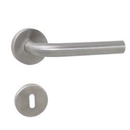 Puxador em aço inoxidável com fechadura 19mm