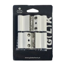 DOBRADIÇA EU EIXO INOX ESQ 45 MM BRANCO
