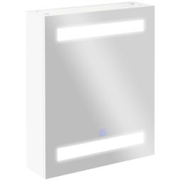 Armário casa de banho 50x15x60 cm mdf e espelho color blanco Homcom