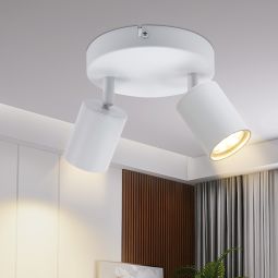 Nettlife luminária de teto branco gu10 15x15