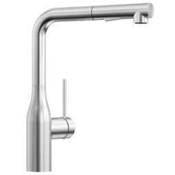 Torneira de cozinha - cecipa max - duchinha extraível 40cm - aço escovado -