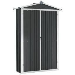 Abrigo de jardim 116x45x175 cm aço galvanizado antracite