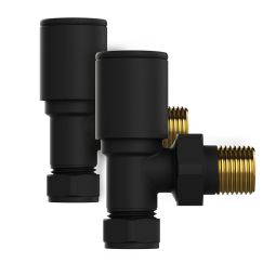 Kibath secador toalhas valve key radiator com acabamento em latão preto