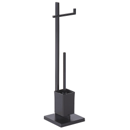 Suporte de papel higénico e escova ulapes metal preto