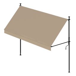 Toldo portátil exterior 2x1,2 m cityline lona bege