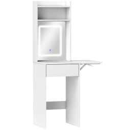 Toucador 45x45x152 cm color blanco Homcom, casa - quarto