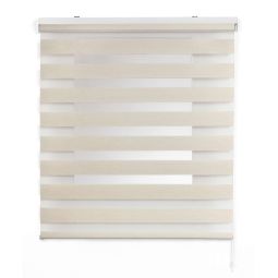 Estores noite e dia, estore de rolo duplo tecido linho 160 x 180 cm