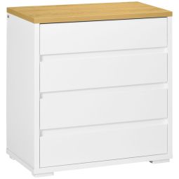 Cómoda 70x37x75 cm color blanco Homcom, casa - móveis de armazenamento